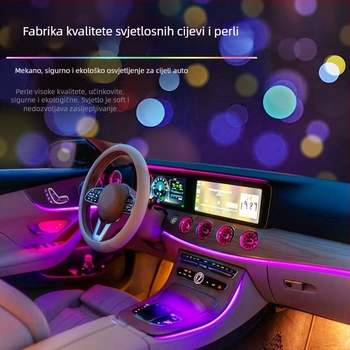 Unutarnje atmosfersko osvjetljenje automobila, FWD18LED-C, Akril, 12V, 5W, Ugradnja, Univerzalna kompatibilnost