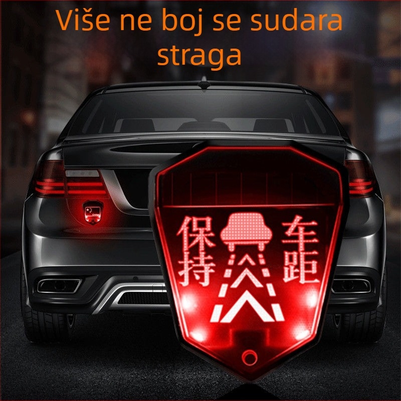 Solarna stražnja upozoravajuća svjetiljka za vozila (LED, 3V, 0.1A, 0.2W, 1000 lm)