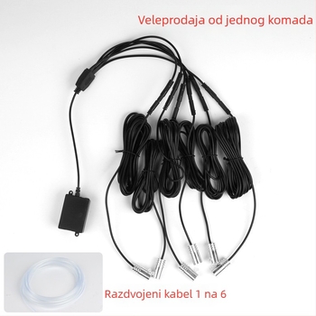 Unutarnja automobil LED rasvjeta s optičkim vlaknom, LGX model, LED, 5V/12V/24V, 5W, središnja kontrola, 1–5 izlaza