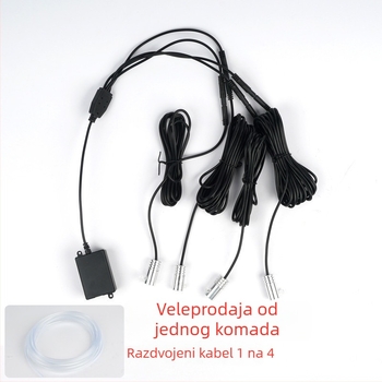 Unutarnja automobil LED rasvjeta s optičkim vlaknom, LGX model, LED, 5V/12V/24V, 5W, središnja kontrola, 1–5 izlaza