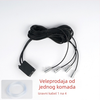 Unutarnja automobil LED rasvjeta s optičkim vlaknom, LGX model, LED, 5V/12V/24V, 5W, središnja kontrola, 1–5 izlaza