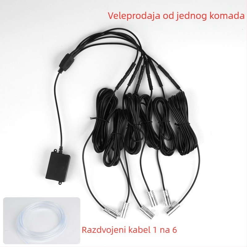 Unutarnja automobil LED rasvjeta s optičkim vlaknom, LGX model, LED, 5V/12V/24V, 5W, središnja kontrola, 1–5 izlaza