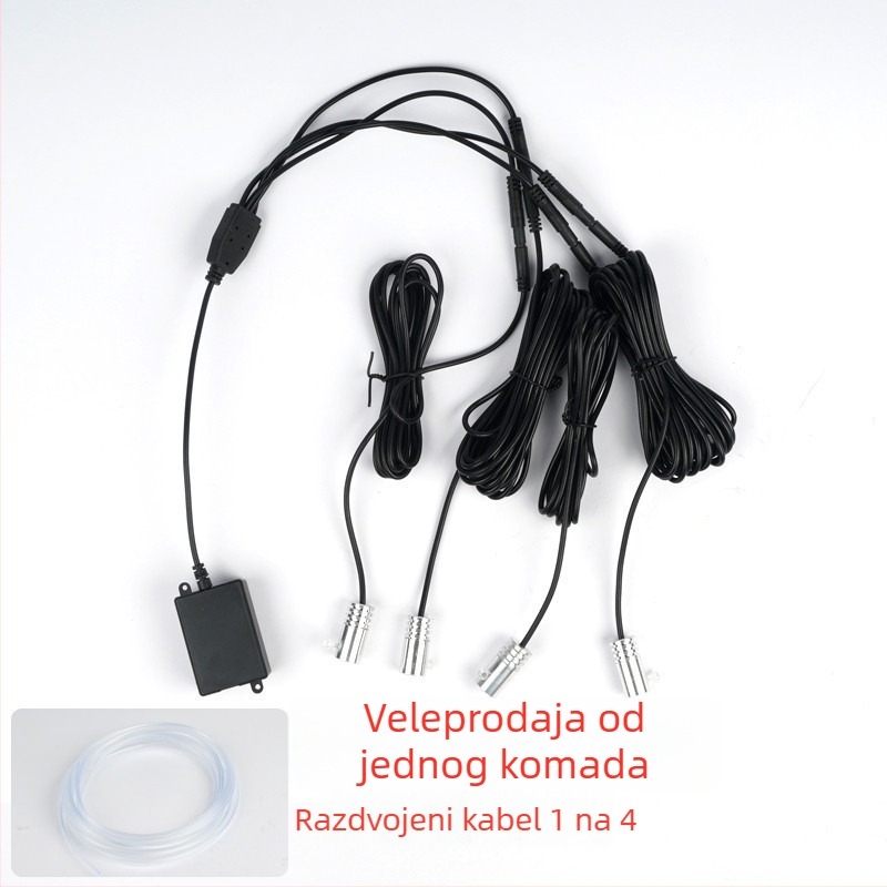 Unutarnja automobil LED rasvjeta s optičkim vlaknom, LGX model, LED, 5V/12V/24V, 5W, središnja kontrola, 1–5 izlaza