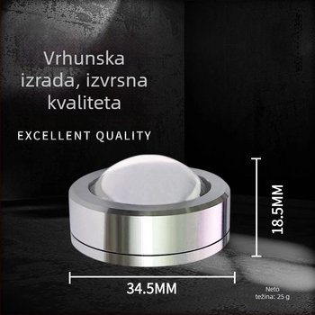 Upozoravajuće svjetlo s treperavim blinkom za motocikle i električna vozila — ljepljiva montaža, bez žica, senzor vibracija, aluminij, 12V, 3W, 0,35A, kružno 5-LED strob