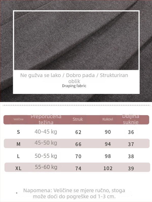 Plisirana suknja s visokim strukom, A-linija; jednofarbna; bez glačanja; materijal: poliester ≥95%