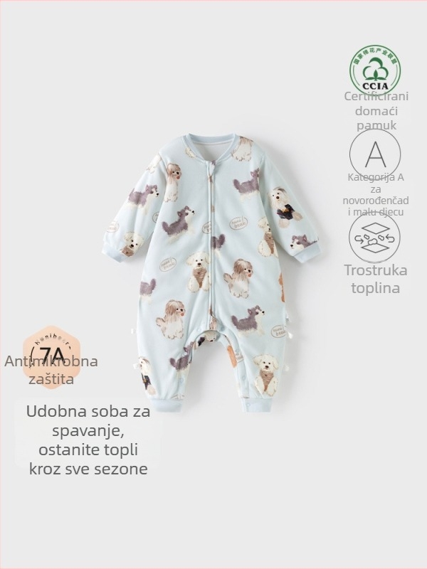 Dječja vreća za spavanje s podijeljenim nogama, materijal 100% pamuk, podstava pamuk, punjenje poliester vlakno, antibakterijski