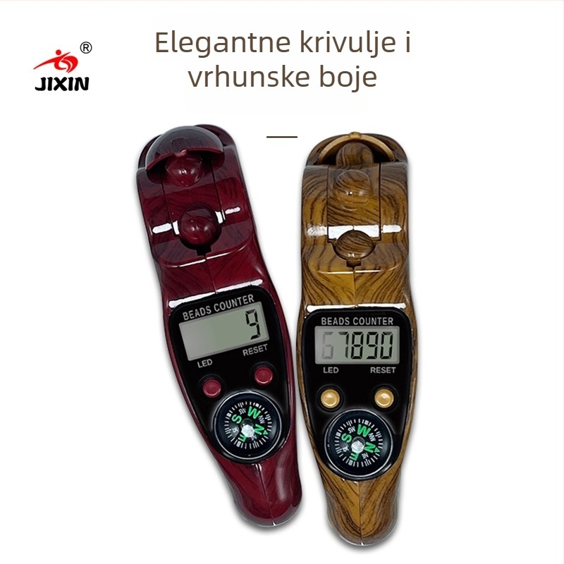 Ručni elektronički brojčar s kompasom i LED-om, model 2208, raspon brojanja 99999, ulazno napajanje 1,5 V