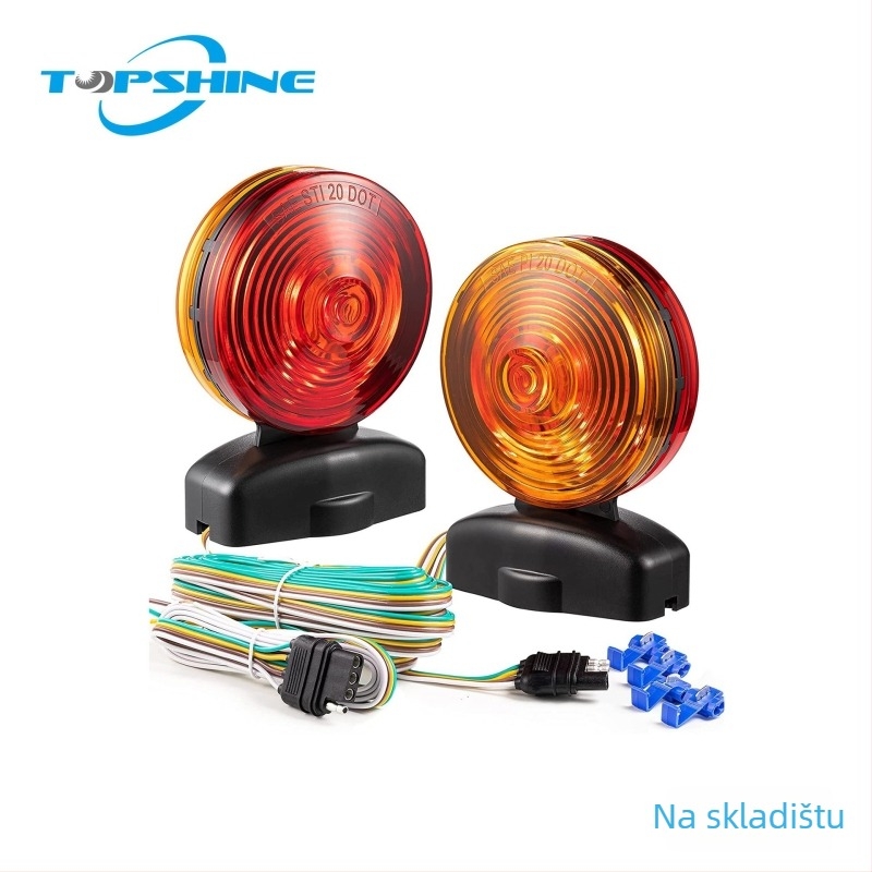 Komplet stražnjih svjetala za vuču s magnetskim svjetlima, model 101506W, 50W, 12V, pogodan za prikolice, RV i kamione