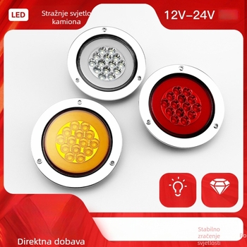 LED stražnja svjetiljka WD-6129 za kamione i prikolice, vodootporna, 12–24V, vijek trajanja 50.000 sati