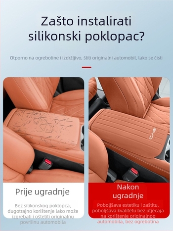 BYD Sea Lion 07EV Silikonski pokrov kutije naslona za ruke s centriranom jastučićem – Dodaci za unutarnje prilagodbe
