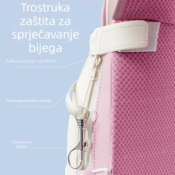 Torba za kućne ljubimce - platnena, pogodna za mačke i male pse, srednja tvrdoća