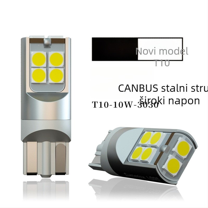 LED unutarnja lampica za čitanje u autu, model T10-10W-3030, 3W, 10-28V, 400 lm, 6000-6500K