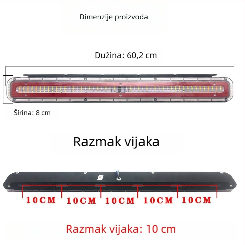 LED stražnje svjetlo za kamion, pomoćno svjetlo, 24V, 20W, 5000K