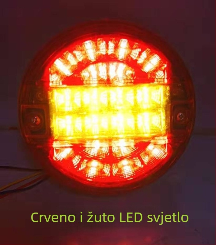 LED stražnje svjetlo, model Hamburger lamp red and yellow, 20W, 12-24V, 2000 lm
