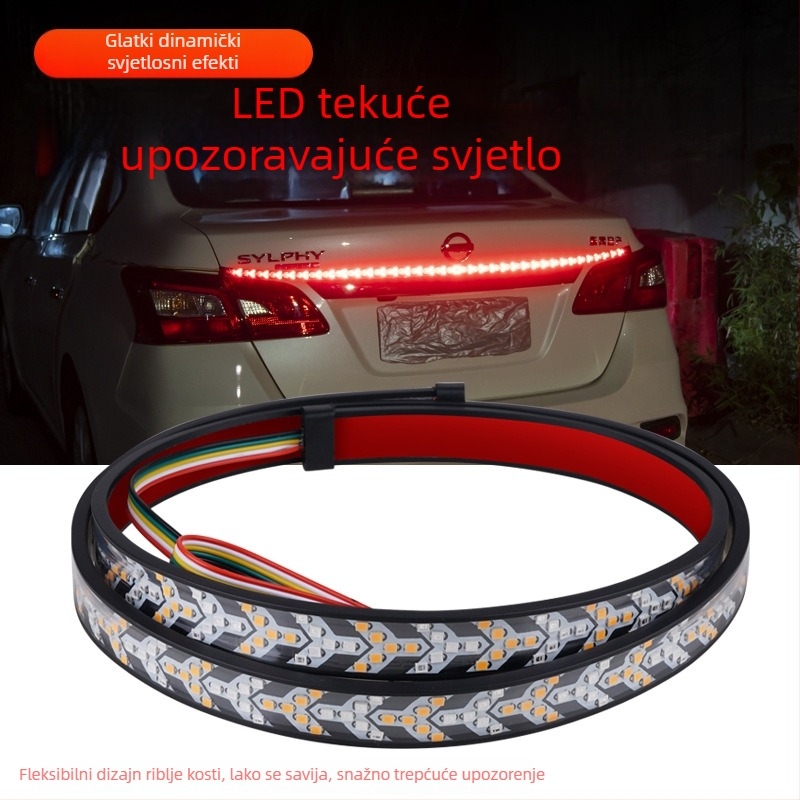 LED stražnja svjetla za automobile i kamione, dizajn riblje kosti, 12-24V, svjetlo za kočnicu, pokazivač smjera i svjetlo upozorenja