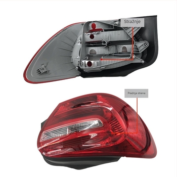 Stražnje svjetlo za Mercedes-Benz A-klasu W176 | ABS | Modeli: 176 906 0100/176 906 0200DP | Kompatibilno s A-klasom W176 | Broj dodatka: 176 906 0100