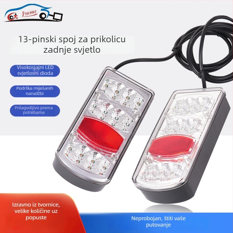 LED stražnje svjetlo za RV, jahtu, kamion i prikolicu – model JH607, ABS, LED izvor svjetla