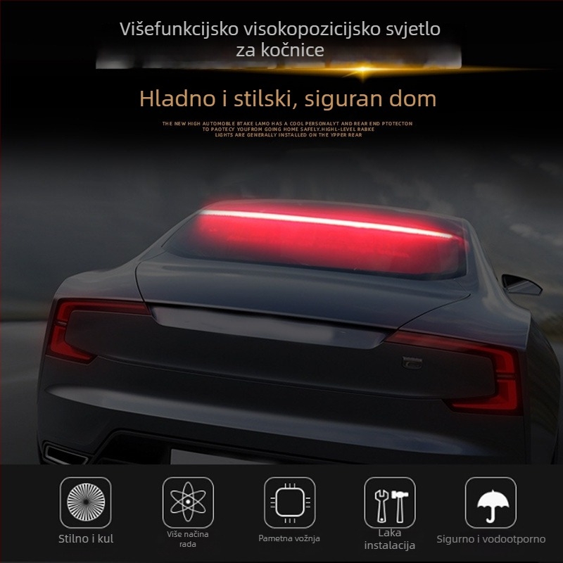 Sky chasing LED stražnje svjetlo s visokim kočnim signalom i pokazivačem smjera, 12V, 5W, 500 lm