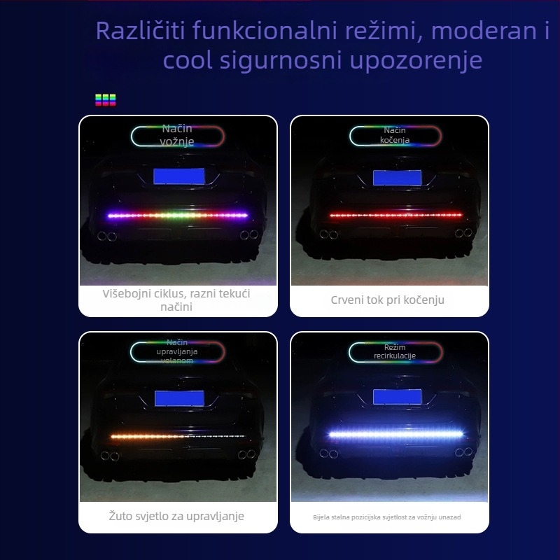 Light trace Arrow light silikon 12-24V LED traka za stražnje svjetlo, universalna vozila, samolijepa instalacija