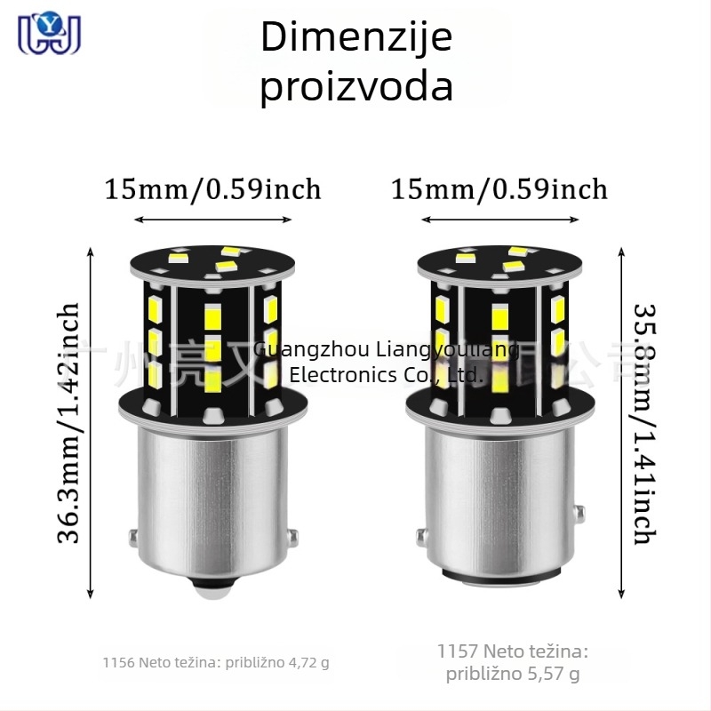 LED auto pokazivač smjera 1156/1157 (2016), 18 LED, 1.8W, 6/12/24V, 50 000 h