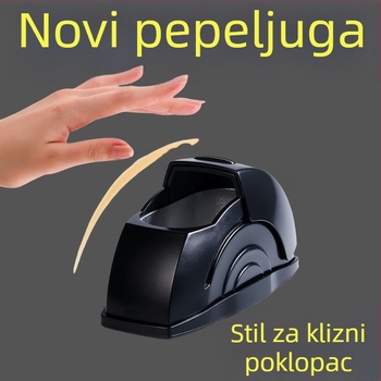 Auto pepeljara s plastičnim vanjskim tijelom, unutarnjim metalnim dijelom i otvorenim poklopcem, dizajn biomimikrija (Materijal: Plastika; Model: Pepeljara za središnju konzolu; Težina: 100 g; Prilagodba: Da; Proizvodni proces: Biomimikrija)
