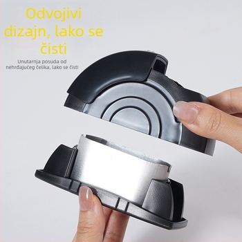Auto pepeljara s plastičnim vanjskim tijelom, unutarnjim metalnim dijelom i otvorenim poklopcem, dizajn biomimikrija (Materijal: Plastika; Model: Pepeljara za središnju konzolu; Težina: 100 g; Prilagodba: Da; Proizvodni proces: Biomimikrija)