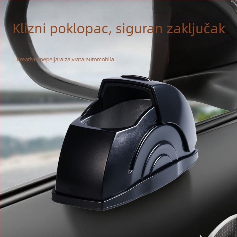 Auto pepeljara s plastičnim vanjskim tijelom, unutarnjim metalnim dijelom i otvorenim poklopcem, dizajn biomimikrija (Materijal: Plastika; Model: Pepeljara za središnju konzolu; Težina: 100 g; Prilagodba: Da; Proizvodni proces: Biomimikrija)