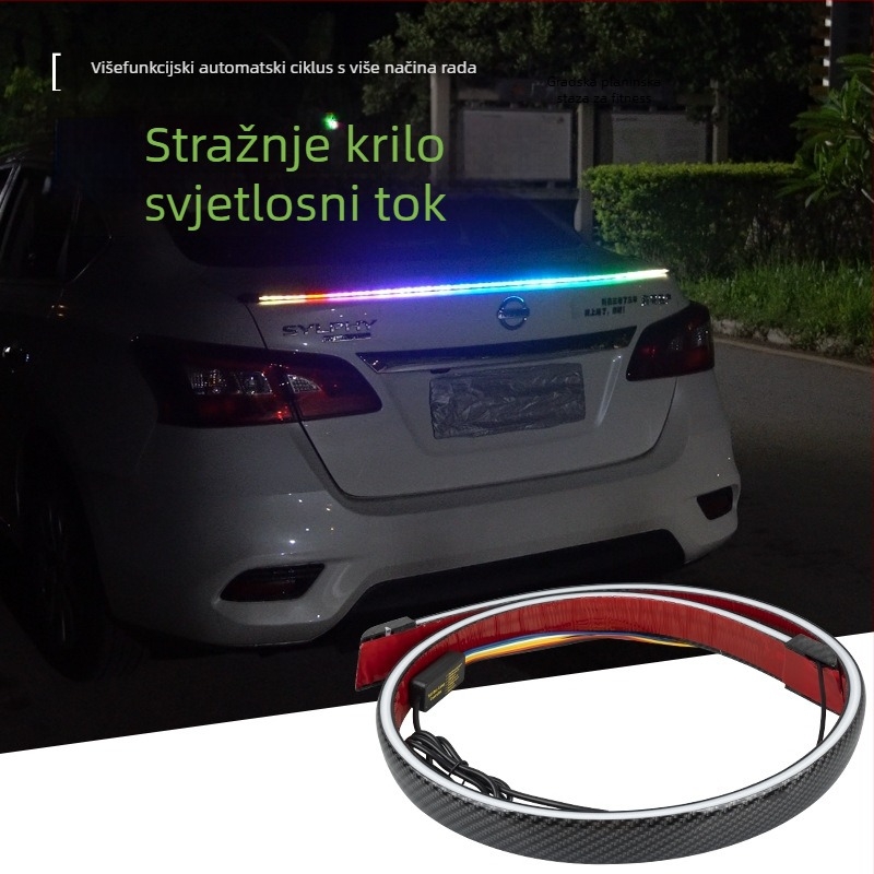 Zadnja svjetla za automobil, model Carbon fiber rear wing light, LED, 12V, 6W