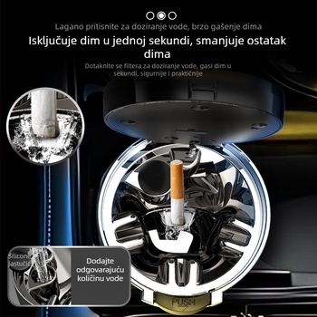 Automobilski pepeljak Jerude Model 1, Plastika, Lijevanje, Težina 152