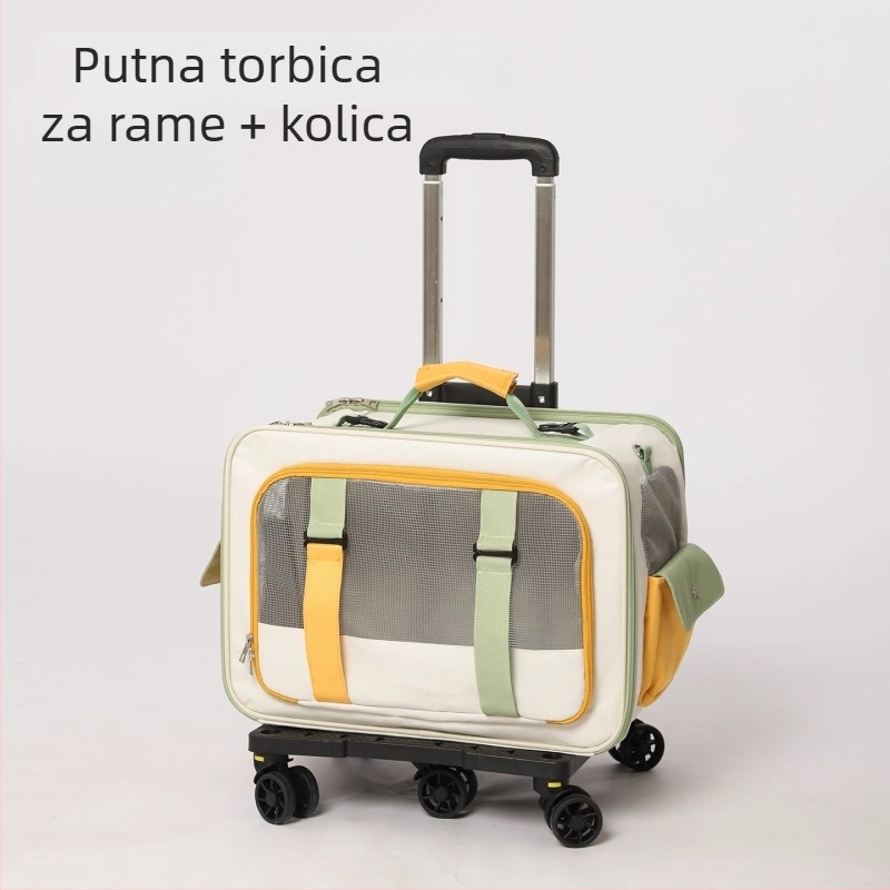 Prenosiva torba za mačke za putovanja, torba za prijevoz mačaka i malih pasa, velik kapacitet do 7 kg, Oxford materijal