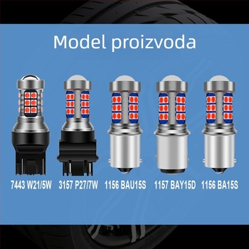 LED svjetlo kočnice za automobil 1156/1157, 3030 LED, 10W, 12V, vijek trajanja 50 000 h