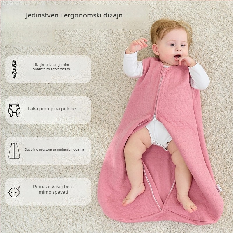 Spavaća vreća za bebe i malu djecu, vest stil, punilo poliester-pamuk, debela, pogodna za jesen i zimu