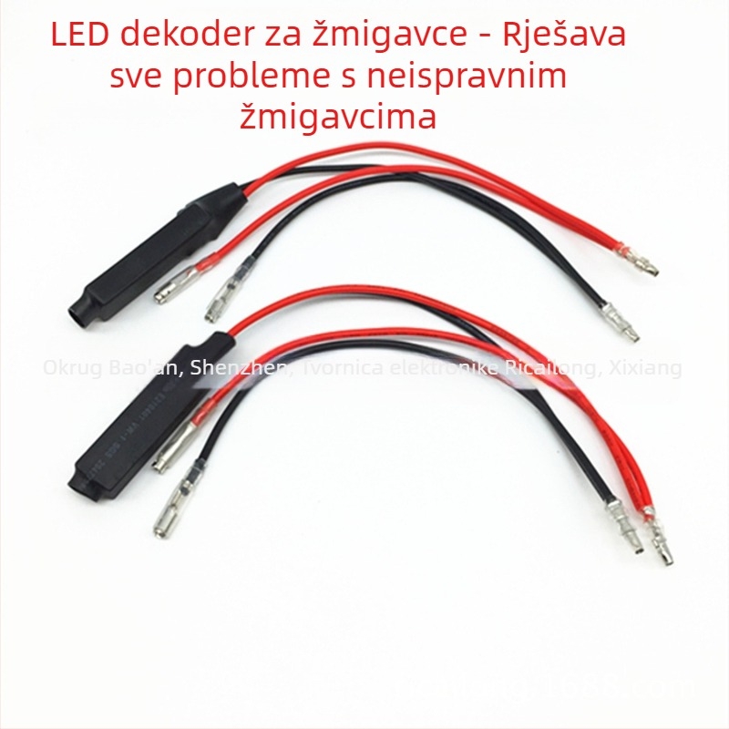 LED dekoder za motocikle LED pokazivače smjera, univerzalna kompatibilnost, 12V, 10W