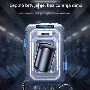 Auto pepeljara CP-2, metalna, injekcijsko lijevanje, 156 g, za automobil, Rui orange