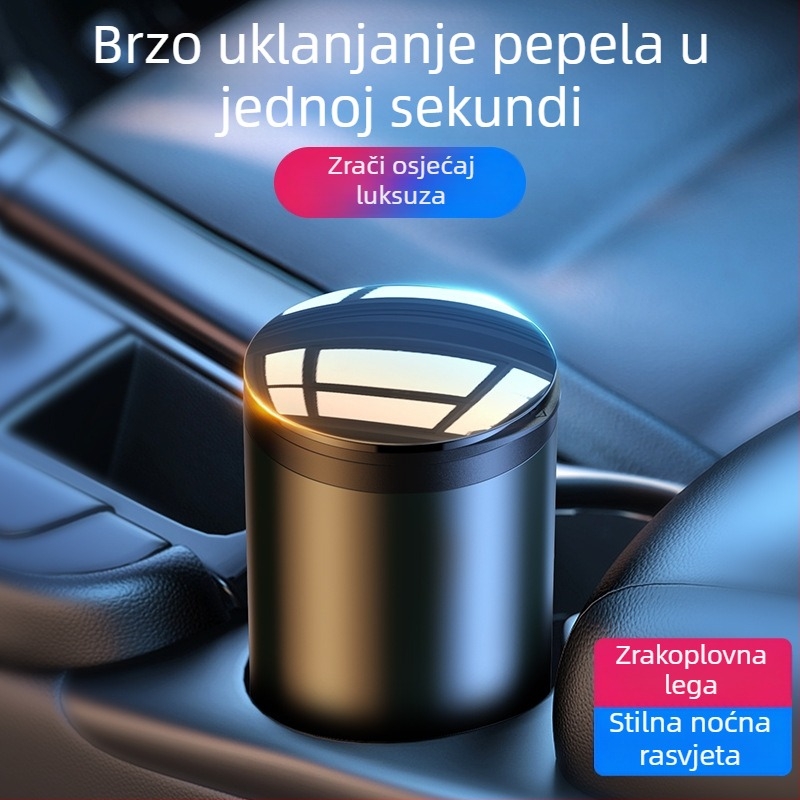 Auto pepeljara CP-2, metalna, injekcijsko lijevanje, 156 g, za automobil, Rui orange