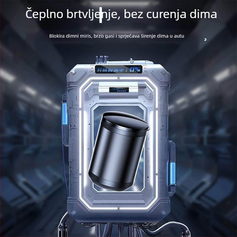 Auto pepeljara CP-2, metalna, injekcijsko lijevanje, 156 g, za automobil, Rui orange