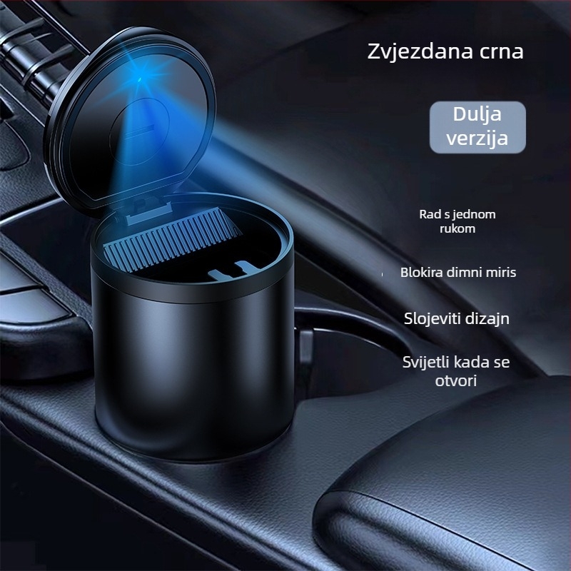 Auto pepeljara CP-2, metalna, injekcijsko lijevanje, 156 g, za automobil, Rui orange