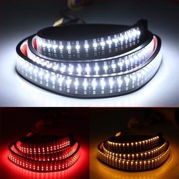 Hesheng Electronics Četiri reda LED traka za stražnja svjetla pikapa – PVC tekući svjetlosni efekti, 12V, 7.9W, 6.5A, ljepilom montaža