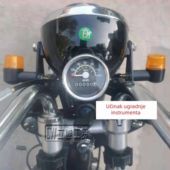 Motociklistički instrument ploča, model 50, 12V, marka LQ, kompatibilan s Little Monkey