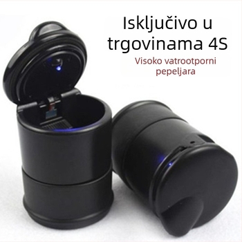 Auto pepeljara s poklopcem, personalizirana i kreativna višefunkcionalna unutarnja doprema za auto i dom (Materijal: plastika; Težina: 0.2 kg; Dvojna upotreba: auto i dom; Proizvodni postupak: taljenje; Klasa: 1)