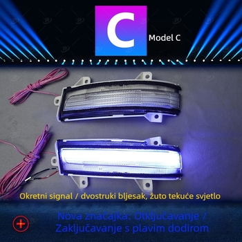 LED pokazivač u ogledalu za Honda Civic 9. generacije, 12V, 5W, vijek trajanja 87.600 sati, model ZSBQ202404291854