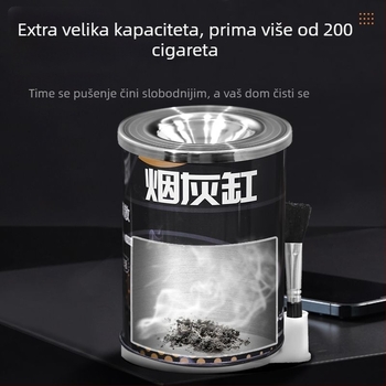 Pepeljara s konusnim dizajnom, otporna na vjetar, velika kapaciteta za dnevni boravak ili ured, graviranje, marka Lishuang, šifra 730257040169