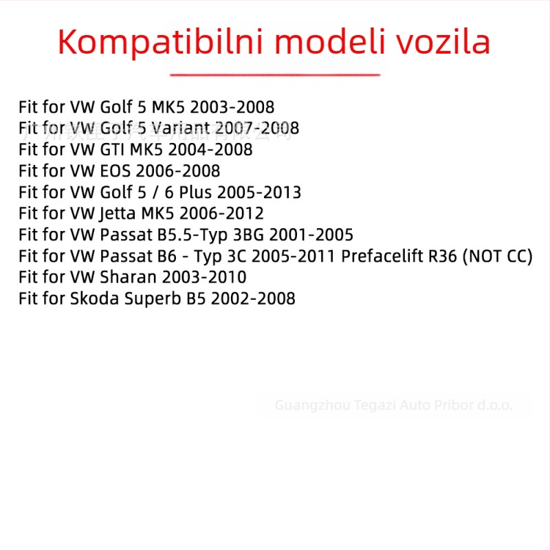 LED signalna lampica za ogledalo retrovizora VW Golf 5 MK5 – 12V, 5W, 1600K, model F04