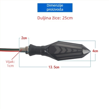 Motociklistička LED pokazivač smjera 12V 2W 5000K, model Hj030-C