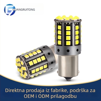 LED svjetlo za automobil, pokazivač smjera, 12-24V, 20-22W, 3030 3D čip, baza 1156/1157/T20, 6000K