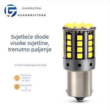 LED svjetlo za automobil, pokazivač smjera, 12-24V, 20-22W, 3030 3D čip, baza 1156/1157/T20, 6000K