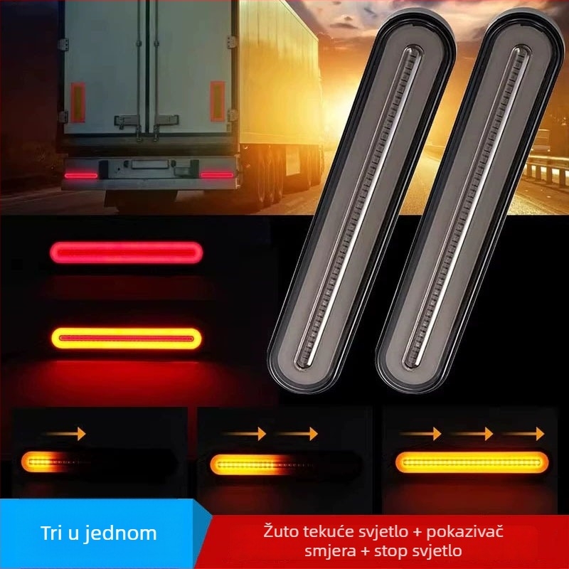 LED stražnja svjetla za kamione i prikolice s protuzakretanjem signala i anti-tailgating funkcijom, 10-30V, 0.7W, 2835SMD, Model S-31-100LED