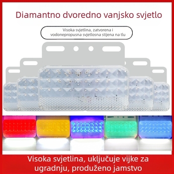 24V kamionsko dvostruko bočno LED svjetlo, svjetlo za vožnju unatrag, 12W, 2835 LED, 5000K, Model 055