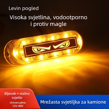 LED bljeskalice za automobile i kamione, svjetla na rešetki i kutna svjetla, 12–24V, ABS kućište, trajanje 50 000 sati