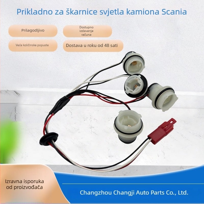 CJ marka kabelski snop za kutno svjetlo kamiona Scania, 2-jezgrovni bakreni vodovi, rasvjeta elektronika
